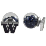 Washington Huskies Front/Back Earrings - Washington Huskies - Flyclothing LLC