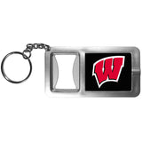 Wisconsin Badgers Flashlight Key Chain with Bottle Opener - Wisconsin Badgers - Flyclothing LLC