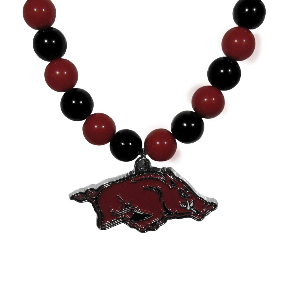 Arkansas Razorbacks Fan Bead Necklace - Arkansas Razorbacks - Flyclothing LLC