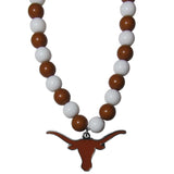 Texas Longhorns Fan Bead Necklace - Texas Longhorns - Flyclothing LLC