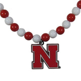 Nebraska Cornhuskers Fan Bead Necklace - Nebraska Cornhuskers - Flyclothing LLC
