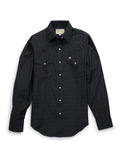 Women's Cowboygirl Black Solid Tonal Dobby Granddaddy Snap Shirt - Ely Cattleman - Flyclothing LLC