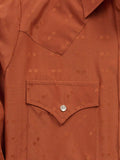 Women's Cowboygirl Rust Solid Tonal Dobby Granddaddy Snap Shirt - Ely Cattleman - Flyclothing LLC