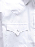 Women's Cowboygirl White Solid Tonal Dobby Granddaddy Snap Shirt - Ely Cattleman - Flyclothing LLC