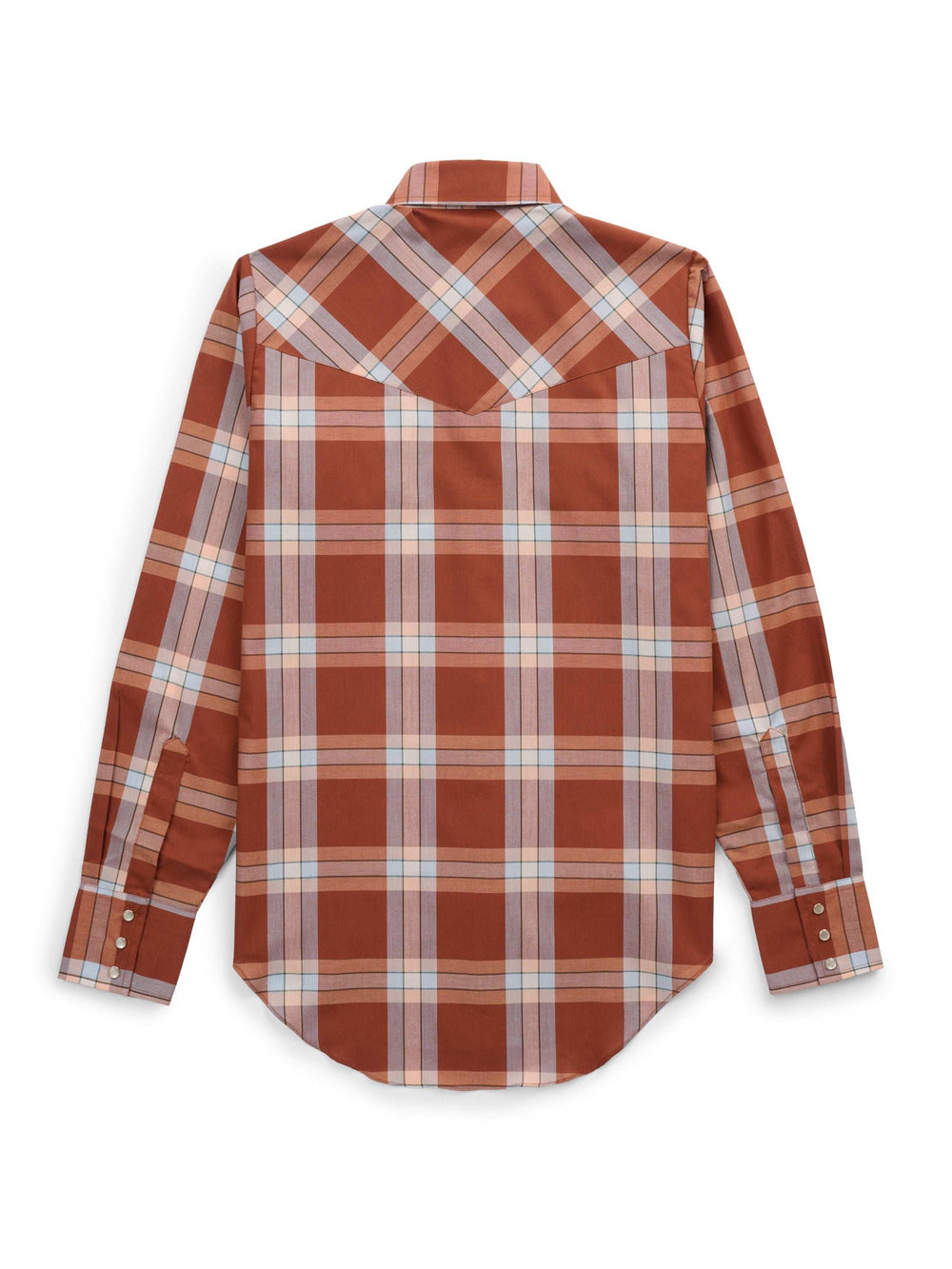 Women's Cowboygirl Ranch Rig Rust Plaid Granddaddy Snap Shirt - Ely Cattleman - Flyclothing LLC
