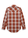 Women's Cowboygirl Ranch Rig Rust Plaid Granddaddy Snap Shirt - Ely Cattleman - Flyclothing LLC