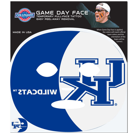 Kentucky Wildcats Game Face Temporary Tattoo - Kentucky Wildcats - Flyclothing LLC