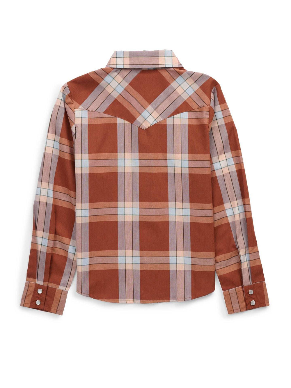 Girl's Cowboygirl Rust Big Plaid Granddaddy Western Snap Shirt - Ely Cattleman - Flyclothing LLC