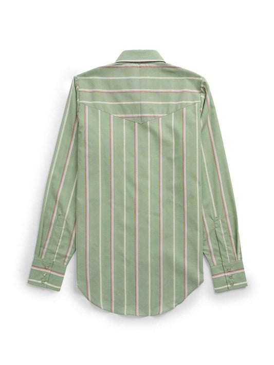 Women's Cowboygirl Sage Brush Striped Granddaddy Snap Shirt - Ely Cattleman - Flyclothing LLC