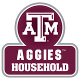 Texas A & M Aggies Household Auto Decal - Texas A&M - Flyclothing LLC