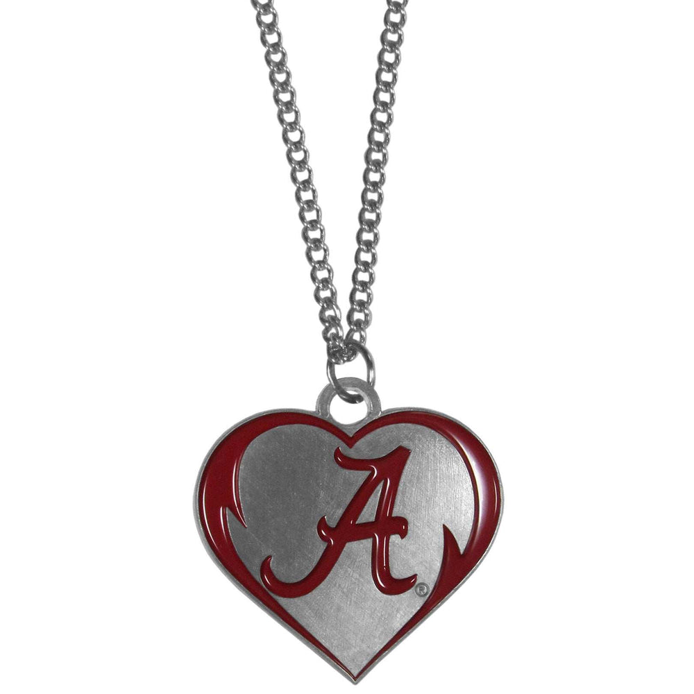 Alabama Crimson Tide Heart Necklace - Alabama Crimson Tide - Flyclothing LLC