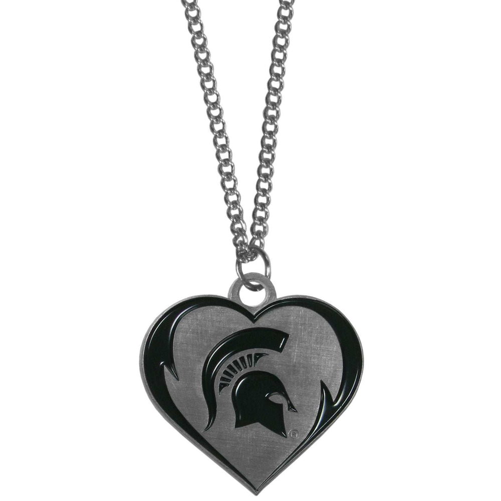 Michigan St. Spartans Heart Necklace - Michigan St. Spartans - Flyclothing LLC