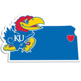 Kansas Jayhawks Home State Decal - Kansas Jayhawks - Flyclothing LLC