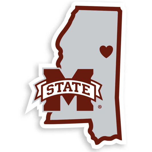 Mississippi St. Bulldogs Home State Decal - Mississippi St. Bulldogs - Flyclothing LLC