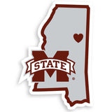 Mississippi St. Bulldogs Home State Decal - Mississippi St. Bulldogs - Flyclothing LLC