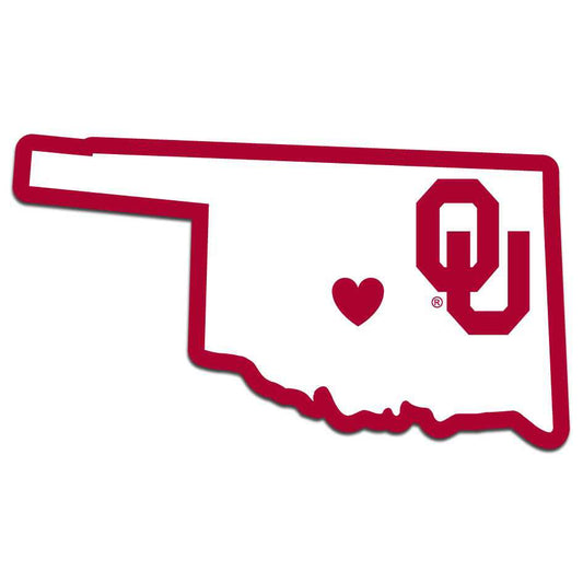 Oklahoma Sooners Home State Decal - Oklahoma Sooners - Flyclothing LLC