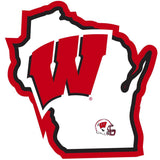 Wisconsin Badgers Home State Decal - Wisconsin Badgers - Flyclothing LLC