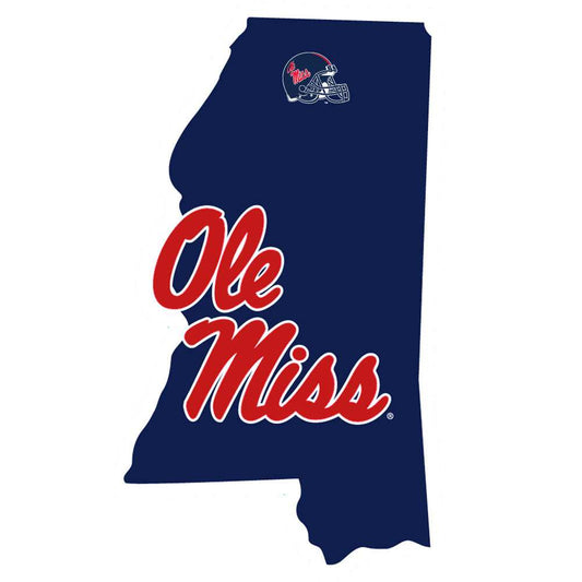 Mississippi Rebels Home State Decal - Mississippi Rebels - Flyclothing LLC