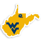 W. Virginia Mountaineers Home State Decal - W. Virginia Mountaineers - Flyclothing LLC