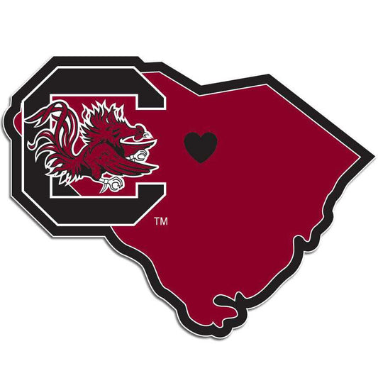S. Carolina Gamecocks Home State Decal - S. Carolina Gamecocks - Flyclothing LLC