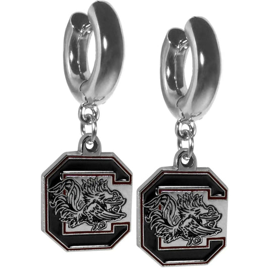 S. Carolina Gamecocks Huggie Hoop Earrings - S. Carolina Gamecocks - Flyclothing LLC