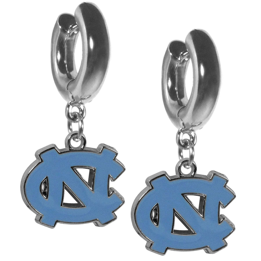 N. Carolina Tar Heels Huggie Hoop Earrings - N. Carolina Tar Heels - Flyclothing LLC