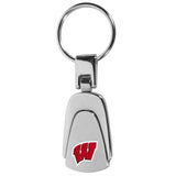 Wisconsin Badgers Steel Teardop Key Chain - Wisconsin Badgers - Flyclothing LLC