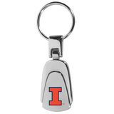 Illinois Fighting Illini Steel Teardop Key Chain - Illinois Fighting Illini - Flyclothing LLC