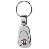 Utah Utes Steel Teardop Key Chain - Utah Utes - Flyclothing LLC