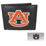 Auburn Tigers Leather Bi-fold Wallet & Money Clip - Auburn Tigers - Flyclothing LLC