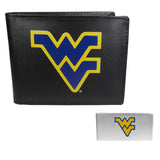 W. Virginia Mountaineers Leather Bi-fold Wallet & Money Clip - W. Virginia Mountaineers - Flyclothing LLC