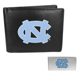 N. Carolina Tar Heels Leather Bi-fold Wallet & Money Clip - N. Carolina Tar Heels - Flyclothing LLC