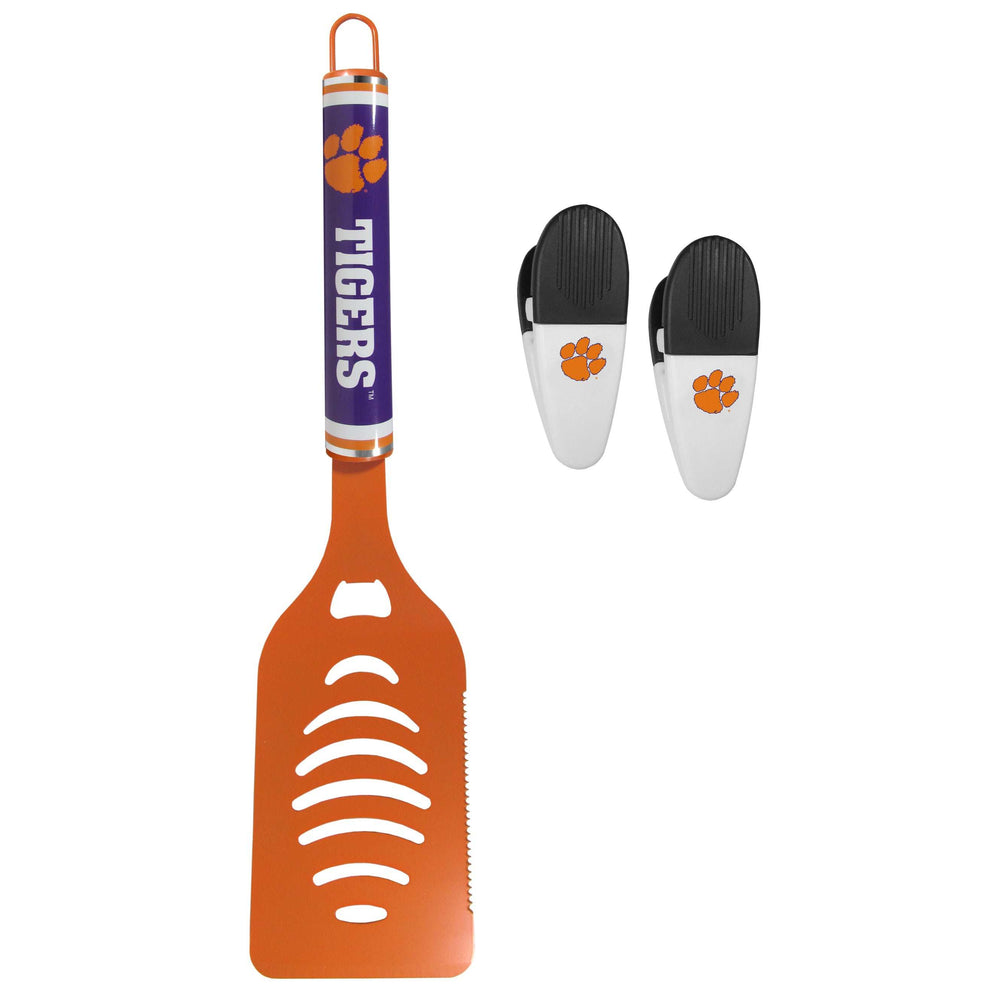 Clemson Tigers Logo Spatula/Chip Clips - Clemson Tigers - Flyclothing LLC