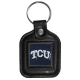 TCU Horned Frogs Square Leatherette Key Chain - TCU Horned Frogs - Flyclothing LLC