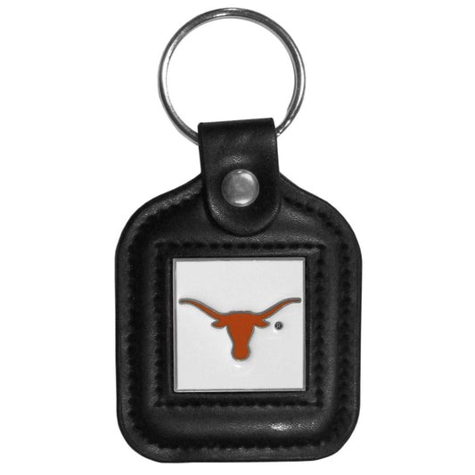 Texas Longhorns Square Leatherette Key Chain - Texas Longhorns - Flyclothing LLC