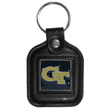 Georgia Tech Yellow Jackets Square Leatherette Key Chain - Georgia Tech Yellow Jackets - Flyclothing LLC