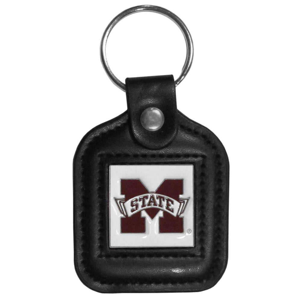 Mississippi St. Bulldogs Square Leatherette Key Chain - Mississippi St. Bulldogs - Flyclothing LLC