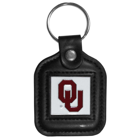 Oklahoma Sooners Square Leatherette Key Chain - Oklahoma Sooners - Flyclothing LLC