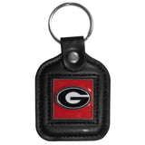 Georgia Bulldogs Square Leatherette Key Chain - Georgia Bulldogs - Flyclothing LLC