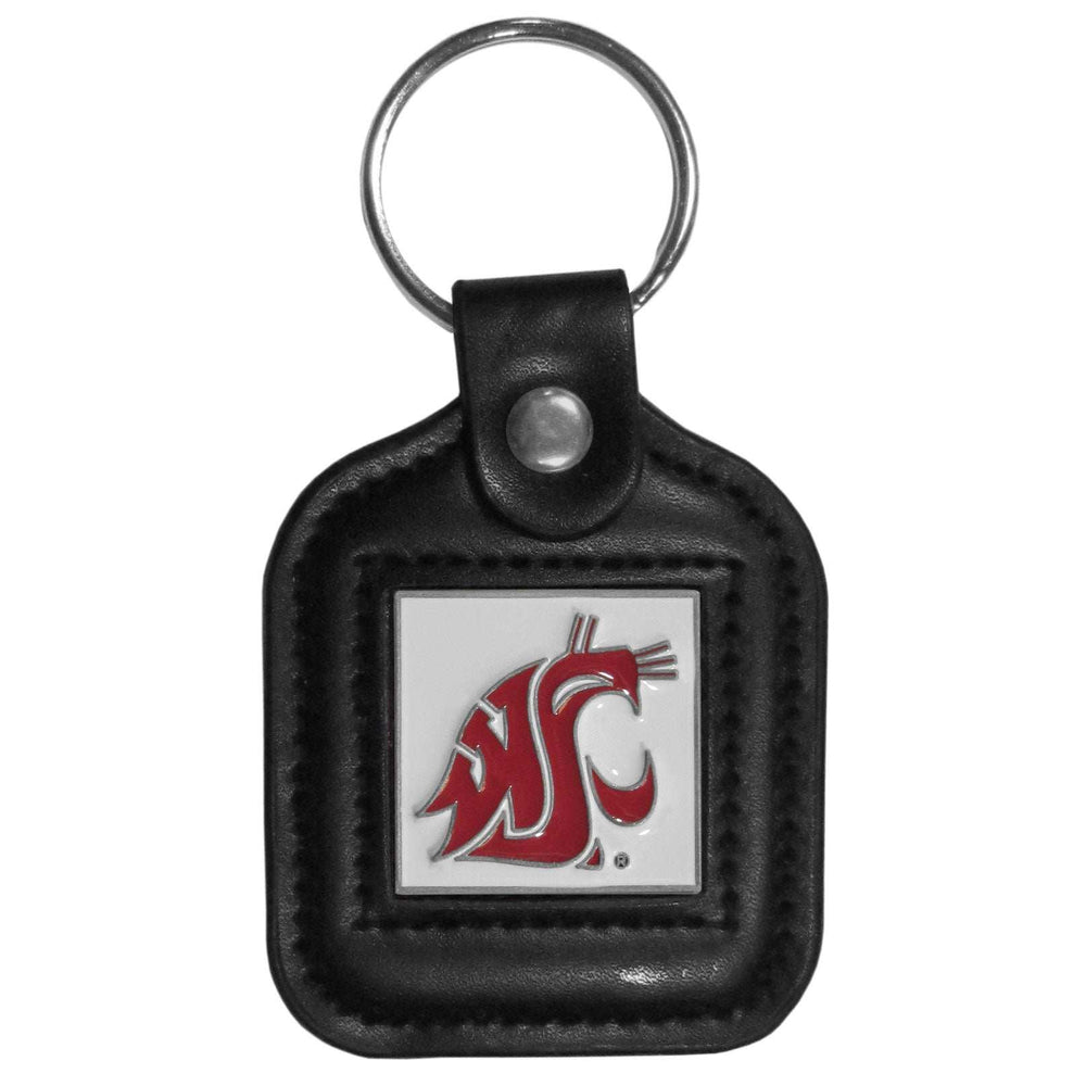 Washington St. Cougars Square Leatherette Key Chain - Washington St. Cougars - Flyclothing LLC