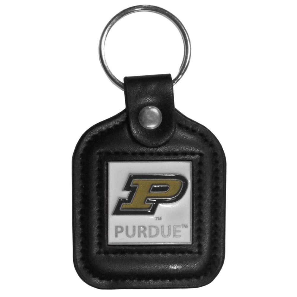 Purdue Boilermakers Square Leatherette Key Chain - Purdue Boilermakers - Flyclothing LLC