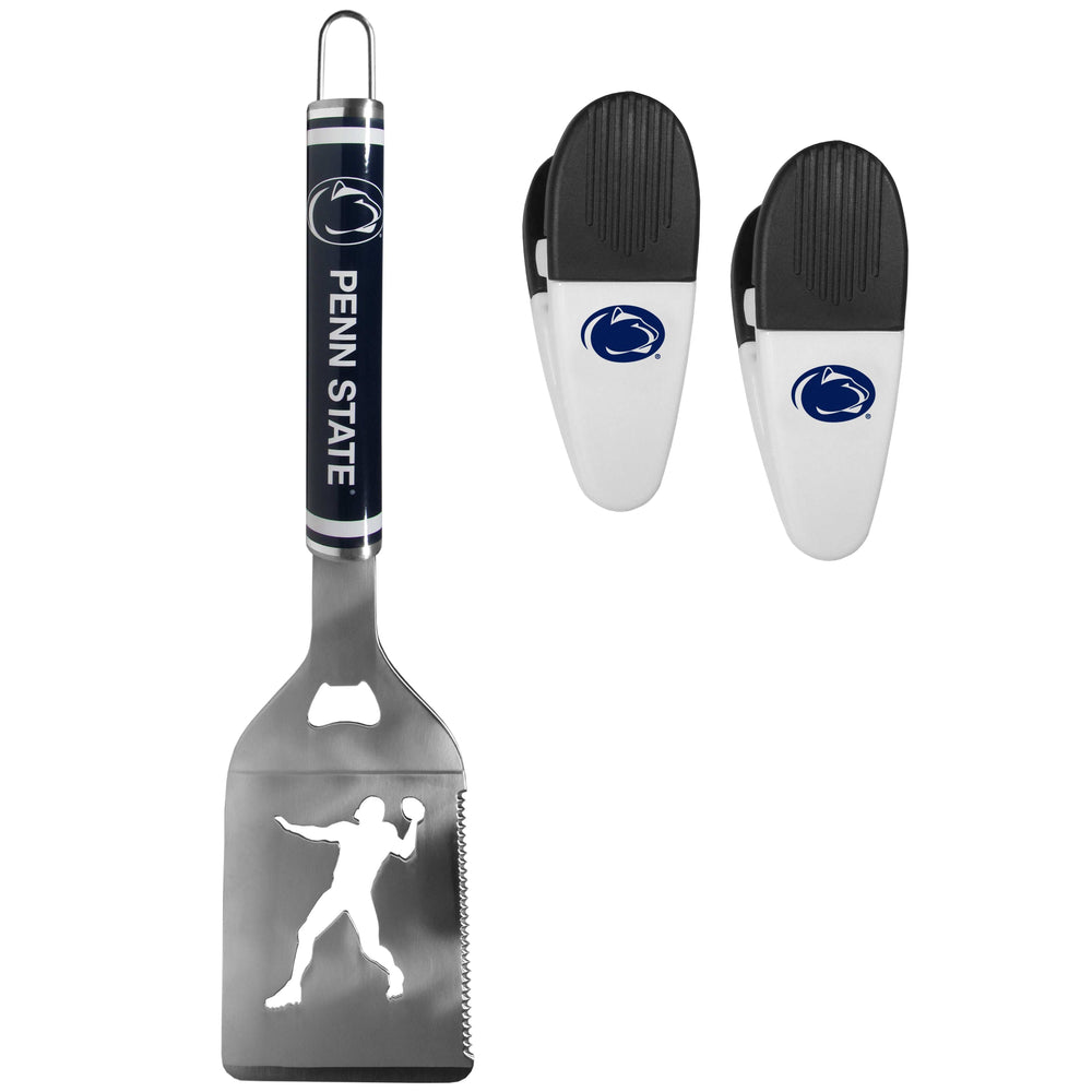Penn St. Nittany Lions Steel Logo Spatula w/Chip Clips - Penn St. Nittany Lions - Flyclothing LLC