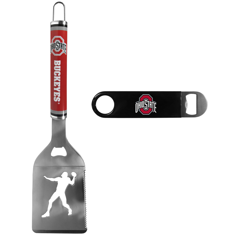 Ohio St. Buckeyes Steel Logo Spatula w/Bottle Opener - Ohio State Buckeyes - Flyclothing LLC