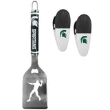 Michigan St. Spartans Steel Logo Spatula w/Chip Clips - Michigan St. Spartans - Flyclothing LLC