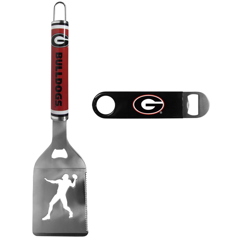 Georgia Bulldogs Steel Logo Spatula w/Bottle Opener - Georgia Bulldogs - Flyclothing LLC