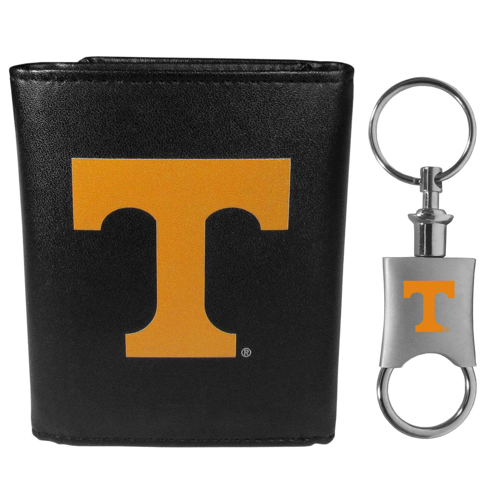 Tennessee Volunteers Leather Tri-fold Wallet & Valet Key Chain - Tennessee Volunteers - Flyclothing LLC