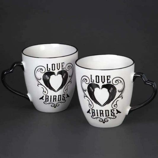 Alchemy Gothic Love Birds Mug Set - Alchemy Gothic - Flyclothing LLC