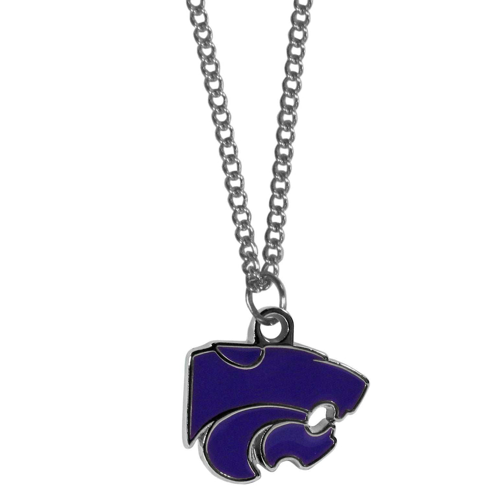 Kansas St. Wildcats Chain Necklace with Small Charm - Kansas St. Wildcats - Flyclothing LLC