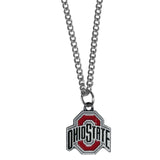 Ohio St. Buckeyes Chain Necklace with Small Charm - Ohio State Buckeyes - Flyclothing LLC