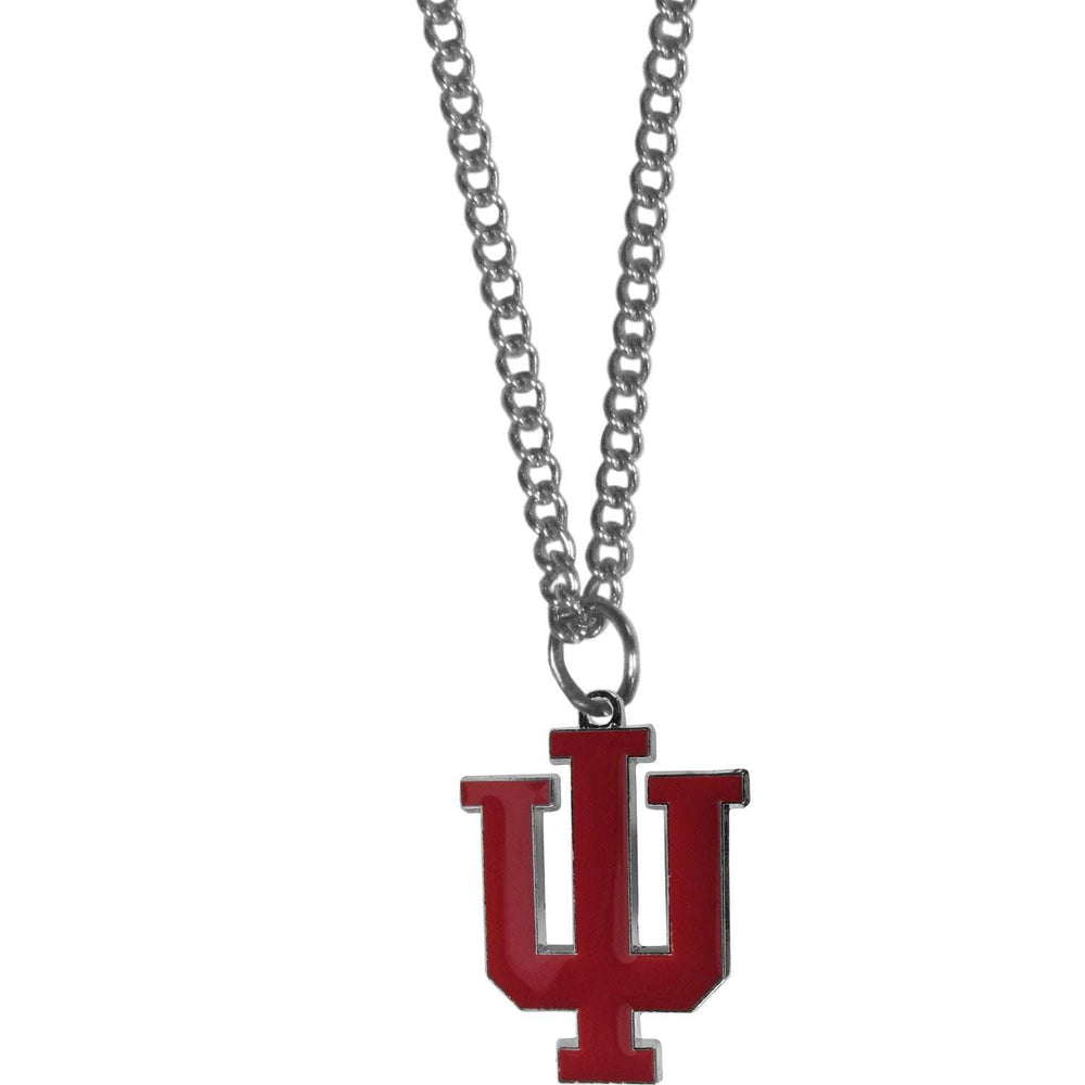 Indiana Hoosiers Chain Necklace with Small Charm - Indiana Hoosiers - Flyclothing LLC